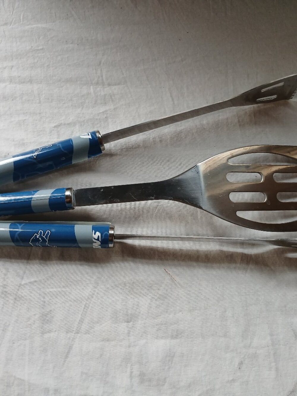 Detroit Lions BBQ Grilling Spatula & Tongs Set 2 Piece NFL Preowned
